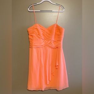 David’s bridal, coral dress, size 18